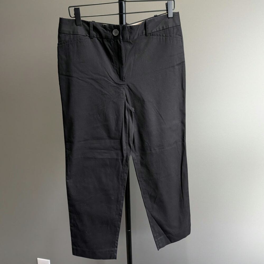 NWT Talbots The Perfect Crop Black Dress Pants Size 8